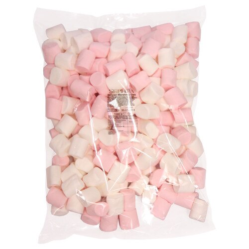 Sephra Pink and White Marshmallows (Halal) 1Kg Bag